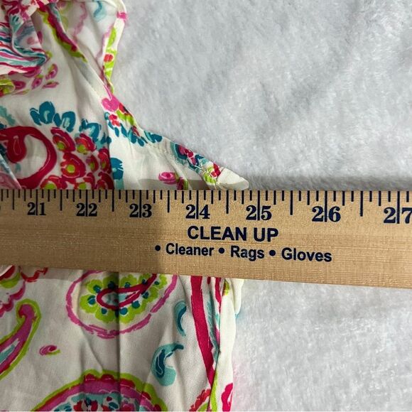 NWT Emily Wonder Womens Colorful Paisley Print Blouse 0191 - Picture 8 of 9